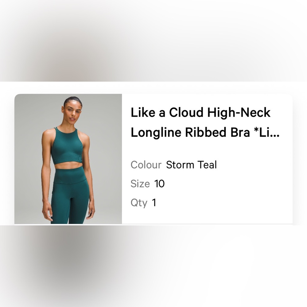 Like a cloud high neck sport bra.